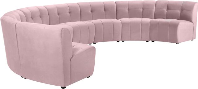 Meridian Furniture Limitless 8-Piece Pink Velvet Modular Sectional-2