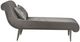Michael Amini® Roxbury Park Gray/Stainless Steel Chaise-1