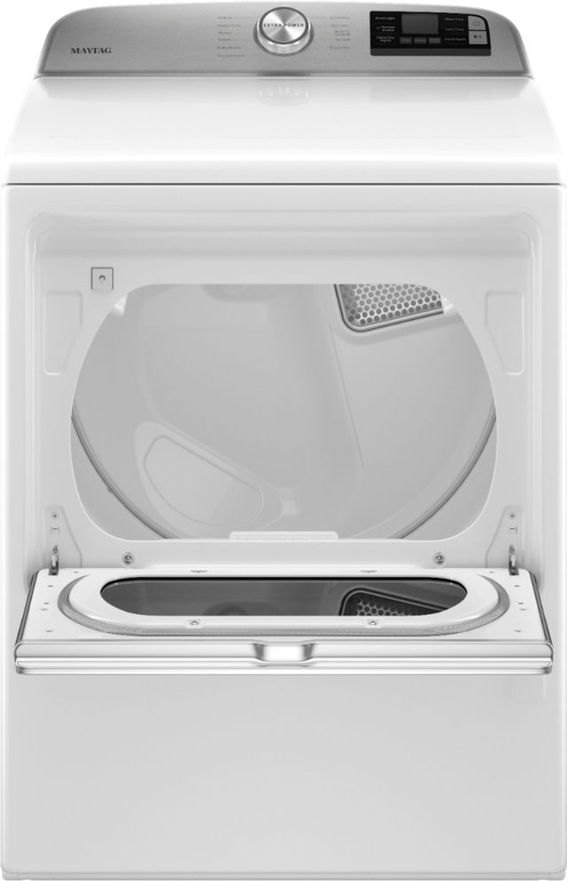 Maytag® 7.4 Cu. Ft. White Front Load Gas Dryer-1