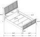 Coaster® Arini Black/Natural Queen Panel Bed-3