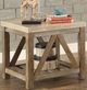 Mazin Furniture Ridley Creamy White End Table-1