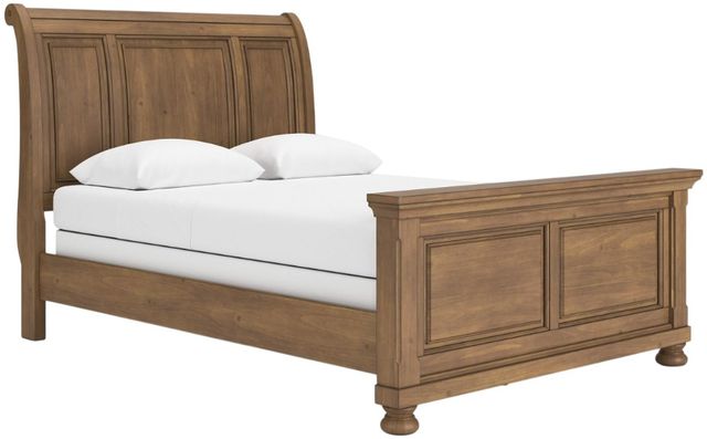 Signature Design by Ashley® Feddinger Medium Brown Queen Sleigh Bed-1