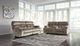 Ashley® Brassville Graystone Power Reclining Sofa-3