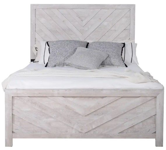 New Classic® Home Furnishings Biscayne Driftwood Queen Panel Bed-2
