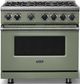 Viking® 7 Series 36" Eucalyptus Pro Style Liquid Propane Gas Range-0