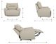 La-Z-Boy® Palmer Walnut Leather Power Reclining Chair and a Half with Headrest and Lumbar-2