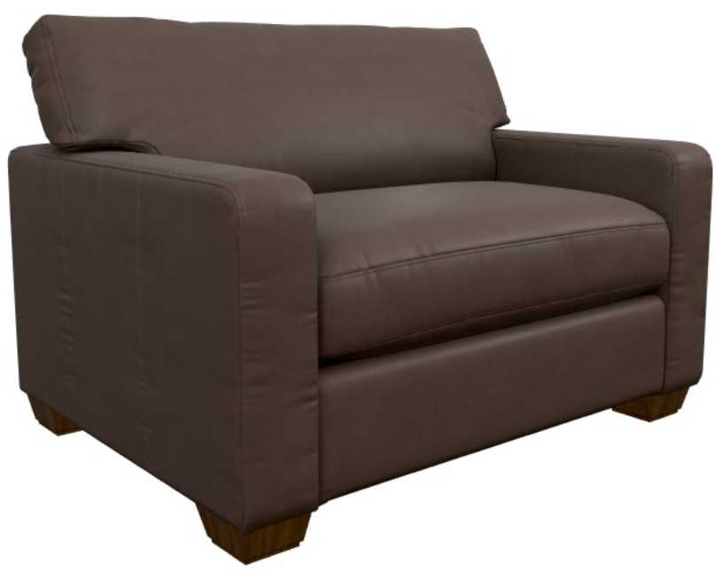 La-Z-Boy® Shiloh Cognac Leather Chair and a Half | Dewey Furniture