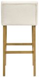 Armen Living Fauna 3-Piece Amber Glow/White Barstool Set-4