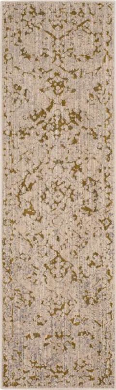 Karastan® Axiom Chisel Gold 2’ x 8' Runner Rug