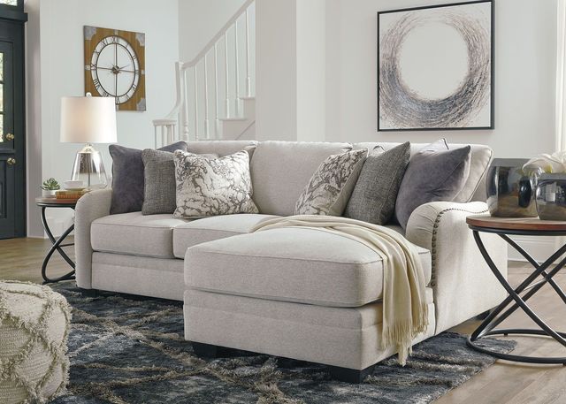 Benchcraft® Dellara 2-Piece Chalk Right-Arm Facing Sectional and Corner Chaise-1