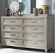 Liberty Furniture Belmar Silver Champagne/Washed Taupe Dresser-1
