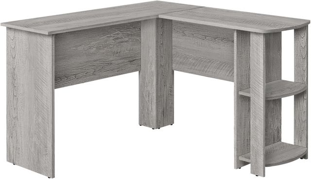 Monarch Specialties Inc. Gray L-Shaped Desk-0