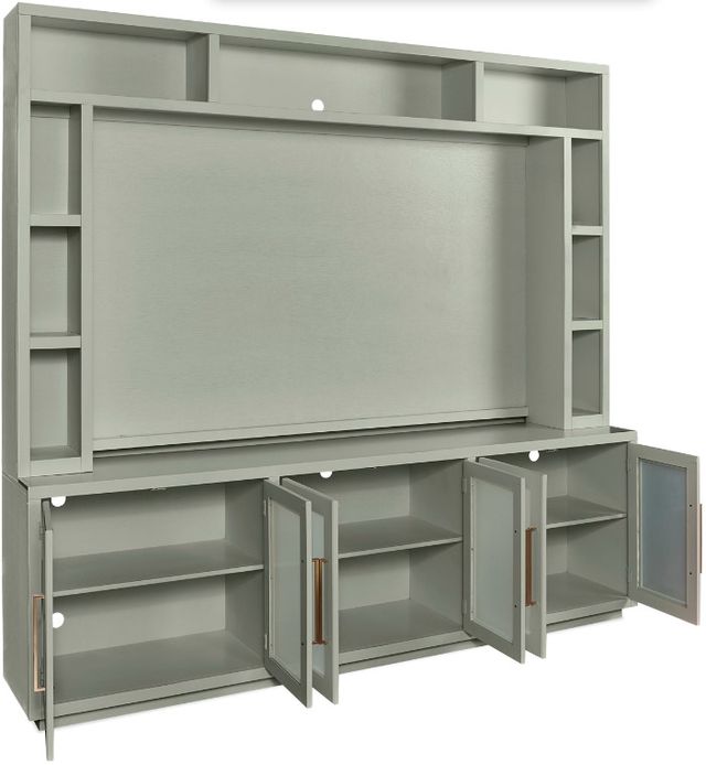 aspenhome® Perry Sage Green 97" Console and Hutch-1