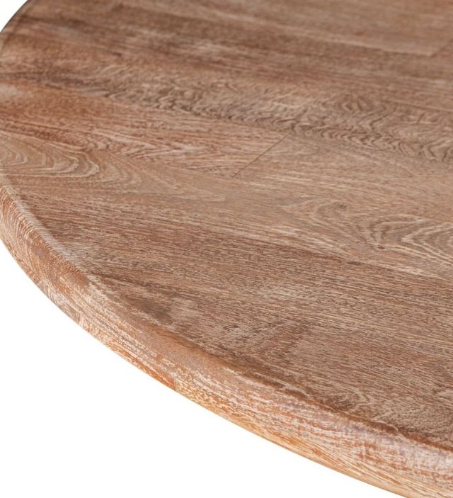 Home Trends & Design San Rafael Antique Oak Round Dining Table-3