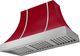 AGA Cascade 36" Piccadilly Red Wall Mounted Range Hood  with Brushed Nickel Trim-0