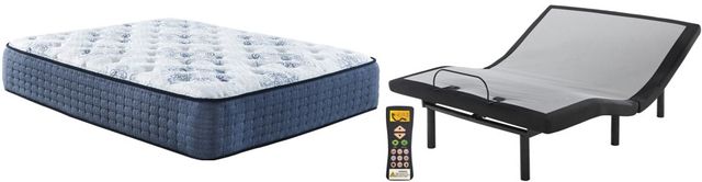 Sierra Sleep® by Ashley® Mt Dana 2-Piece Hybrid Firm and Best Adjustable Base King Mattress Set-0