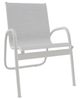 Telescope Casual Gardenella Abalone/Snow Aluminum/Fabric Outdoor Sling Stacking Arm Chair-0