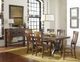 Intercon District Cool Copper Dining Table with Black Base-1