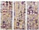 Olliix by Madison Park Gilded Violet 3 Piece Purple Gel Coat Printed Canvas Set-0
