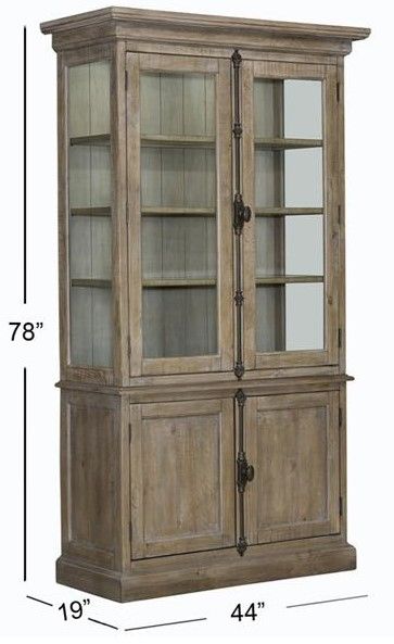 Magnussen Home® Tinley Park Dove Tail Gray Dining Cabinet-2