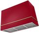 AGA Loge 48" Piccadilly Red Wall Mounted Range Hood with Antique Brass Trim-0