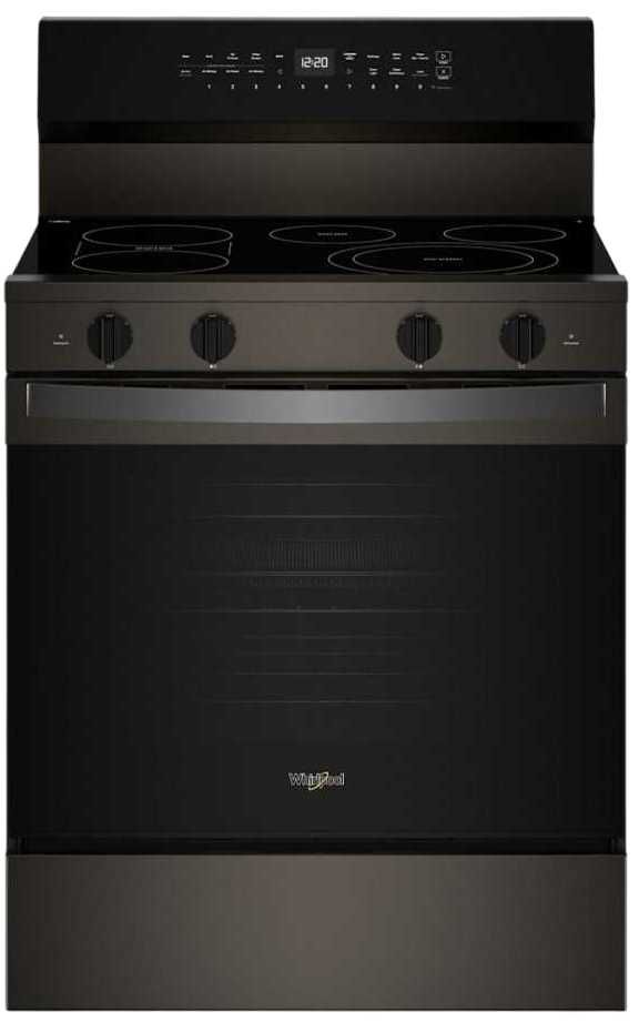 Whirlpool® 30" Black Stainless Steel Freestanding Electric Range -0