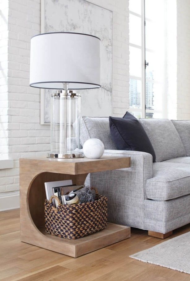 Rowe® Dune Driftwood End Table-1