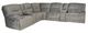 Behold™ Home Harbortown 6-Piece Charcoal Dual Power Reclining Curved Sectional-0