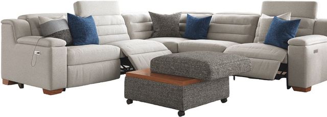 Palliser® Furniture Customizable Lotus 5-Piece Wide Power Reclining Sectional and Chaise-1