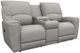 La-Z-Boy® Cassian Powder Manual Reclining Loveseat with Console-0