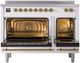 Ilve® Nostalgie II Series 48" White Pro Style Induction Range-1