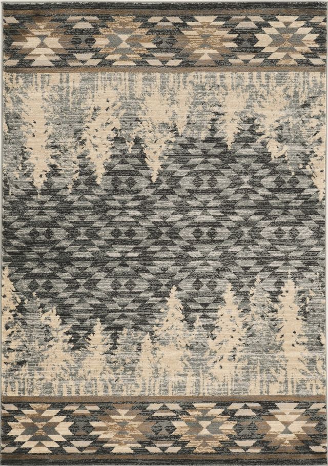 KAS Rugs Chester 5636 Slate Blue Pines 5'x8' Rug-0