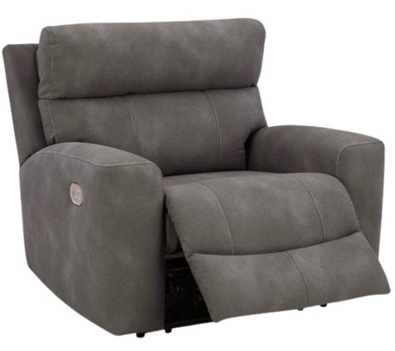 Signature Design by Ashley® Next-Gen DuraPella Slate Power Recliner with Adjustable Headrest-1