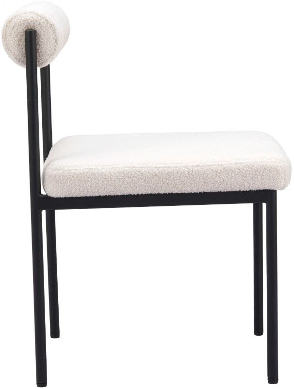 Zuo® Modern Livorno Black/Ivory Dining Side Chair-2