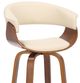Armen Living Julyssa Cream 30" Swivel Bar Stool-4