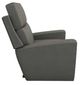 La-Z-Boy® Apollo Blue Grey Leather Power Rocking Recliner with Heat and Massage-2