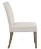 Fairfield® Customizable Entree Dining Pull Short Back Dining Chair with Mica Legs and Buttons-2