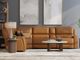 Antelope 6 Piece Power Leather Sectional, 75" TV Free!-1