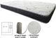 Titus Furniture Gray/White 10" Queen Foam Mattress-0