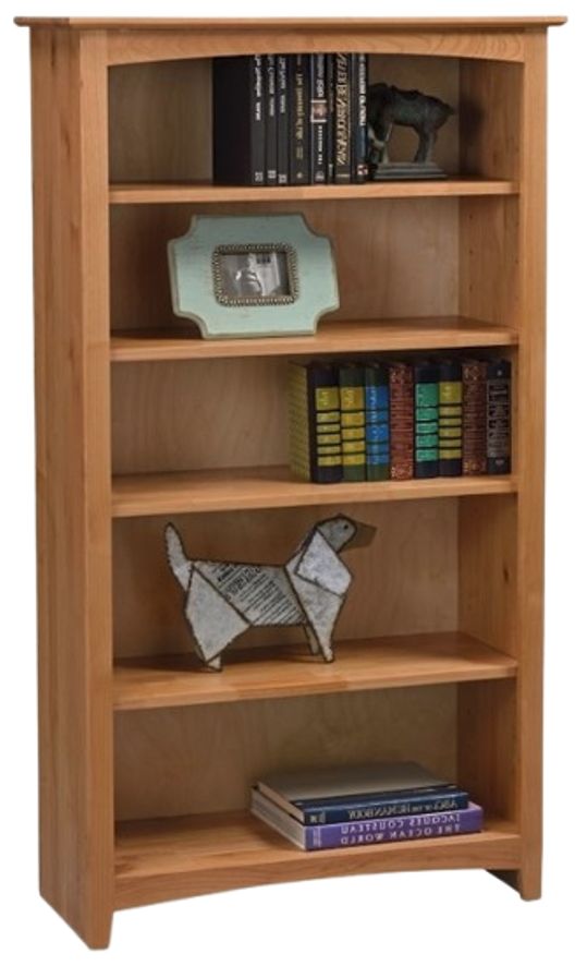 Archbold Furniture Customizable Alder 36" x 60" Bookcase-1