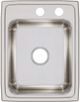 Elkay Lustertone® Classic Lustrous Satin 17" x 22" x 7-5/8" MR2-Hole Single Bowl Drop-In Sink-1