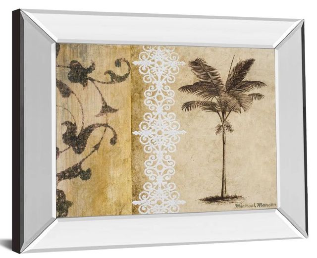 Classy Art Decorative Palm I by Michael Marcon Mirror Framed Wall Art-1