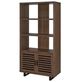 Coaster® Maddox Walnut 71" Cabinet Bookcase-3