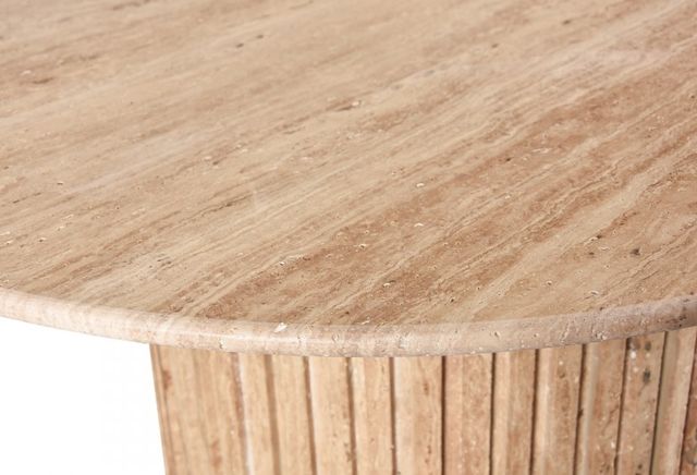 Meridian Furniture Genoa Travertine Dining Table-3