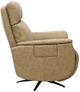 Flexsteel® Cove Dune Leather Power Swivel Recliner with Power Headrest, and Lumbar-4