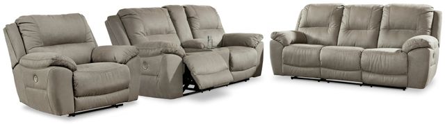 Signature Design by Ashley® Next-Gen Gaucho 3-Piece Putty Power Reclining Living Room Set-0
