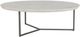 Moe's Home Collection Chloe White Coffee Table with Black Iron Base-0