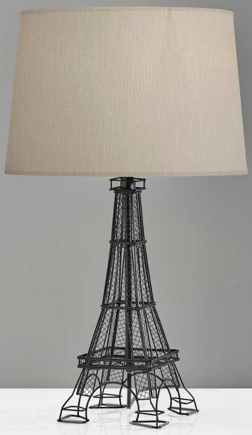 Adesso® Eiffel Black Tower Table Lamp-0