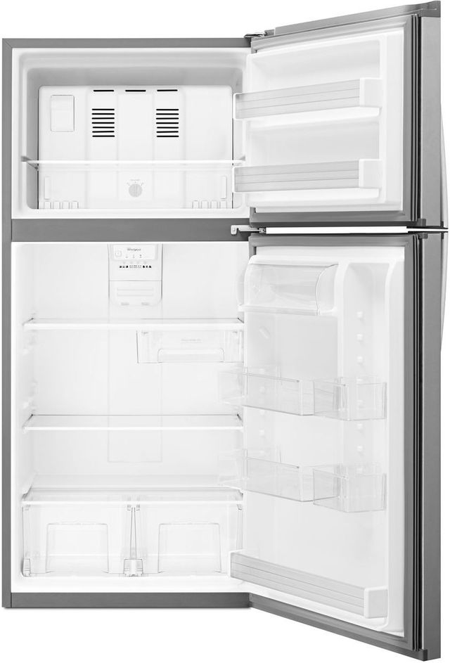 Whirlpool® 30 in. 19.2 Cu. Ft. Monochromatic Stainless Steel Top Freezer Refrigerator-4