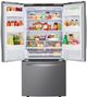 LG 25.1 Cu. Ft. Platinum Silver Steel French Door Refrigerator-4